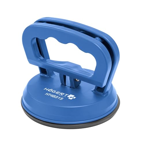 Högert Technik - Heavy Duty Saugheber - Saugnapf 40 kg 2x120mm - extra-starke Saug-Näpfe, Einzelsaugnapf wird beim Transport von Fensterglas, glatten Gegenständen und Keramikfliesen eingesetz