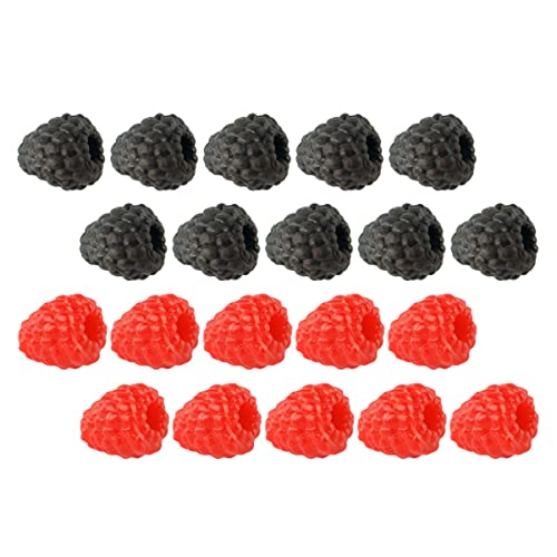 Orfofe 60Pcs Home For Festival Strawberry Desk Decor Strawberries Simulation And Ornaments Vegetable Adornments Models Dessert Photo Household Raspberries Props Emulation #TOP5