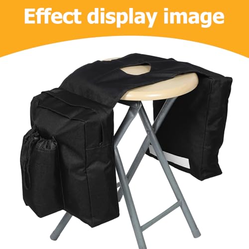 Alforja para moto y ATV de tela Oxford 600D con doble bolsillo y colgante frontal para herramientas, organizador para deportes todoterreno miniatura 3