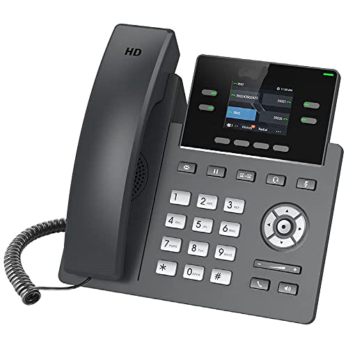 $24.99 Real Mobile Phone Subscription| Pbx Phone System | 4 Line Phones For Office |Compatible With Grandstream Gs Grp2612 | Expandable Voip Office Phone System | Landline Phones |Phone With Voicemail #TOP3