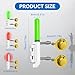 DunkTeam 6PCS Night Fish Strike Alert Glow Stick Alert, Fishing Bite Alarm, LED Fishing Alarm with Bell, Fishing Glow Sticks with 8PCS CR425 Battery