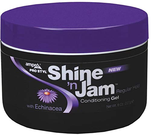 Ampro Shine 'n Jam Conditioning Gel, Regular Hold, 8 oz (Pack of 6)