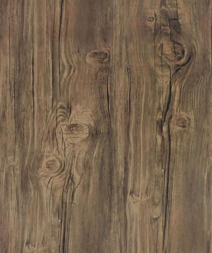 Image of HOME13 Vinyl Kitchen Self Adhesive Vinyl Decorative Brown Wooden Grain Wallpaper for Kitchen Countertop Home /Office 1 Ft x 4 Ft with 2pcs