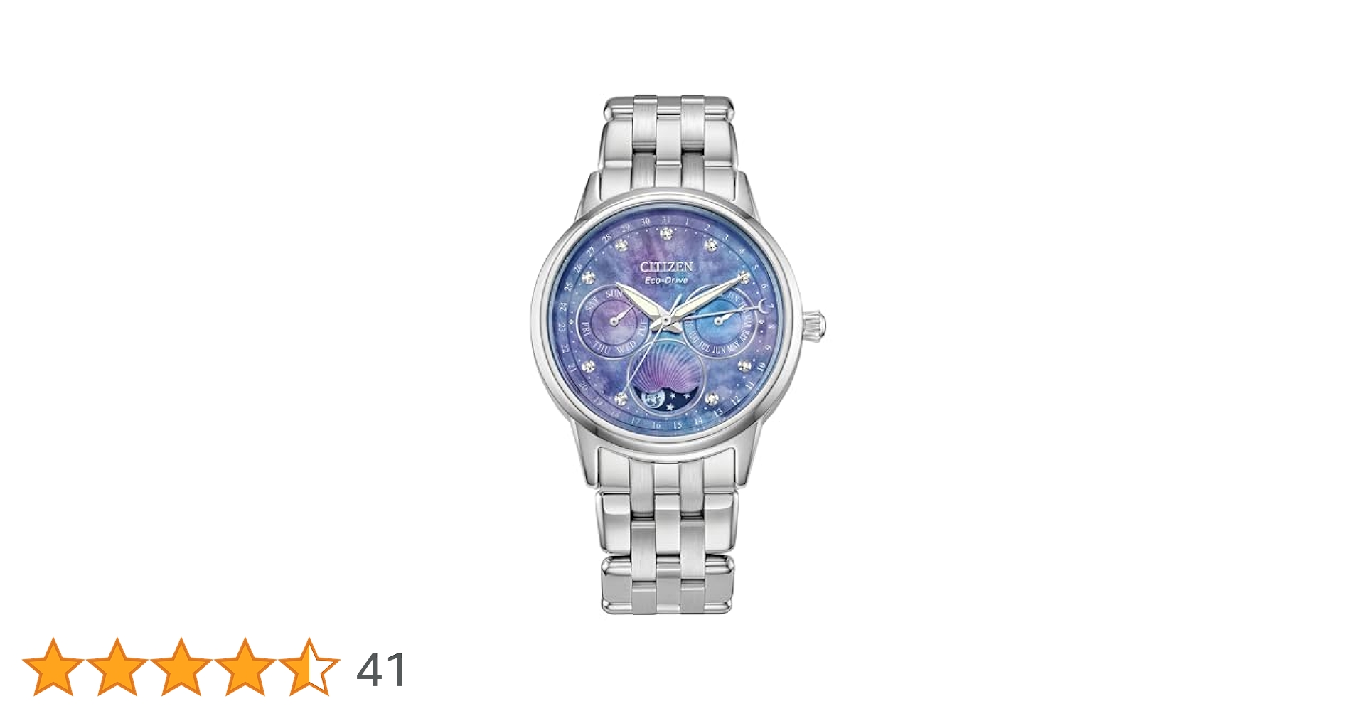 【極美品】 CITIZEN シチズン エコドライブ カレンダー ダイヤ シルバー Amazon.co.jp: シチズン レディース エコドライブカレンダー