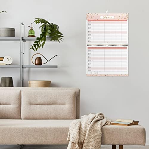 Amazon Brand - Eono Family Calendar 2023, 12 Month Calendar 2023 from Jan' 2023 to Dec' 2023, 2023 Calendar with Back Pocket, 37.3 cm x 29 cm
