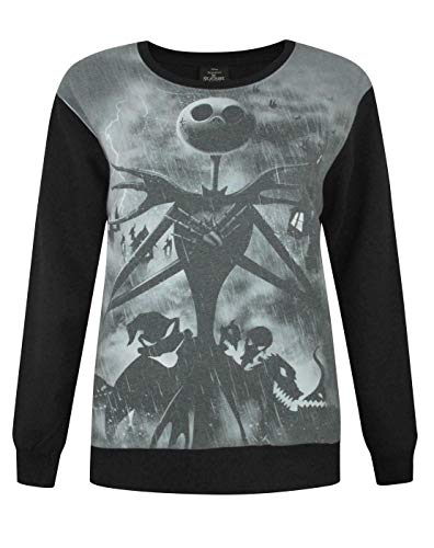 Image of Disney Nightmare Before Christmas Sublimation Women's Sweater Black