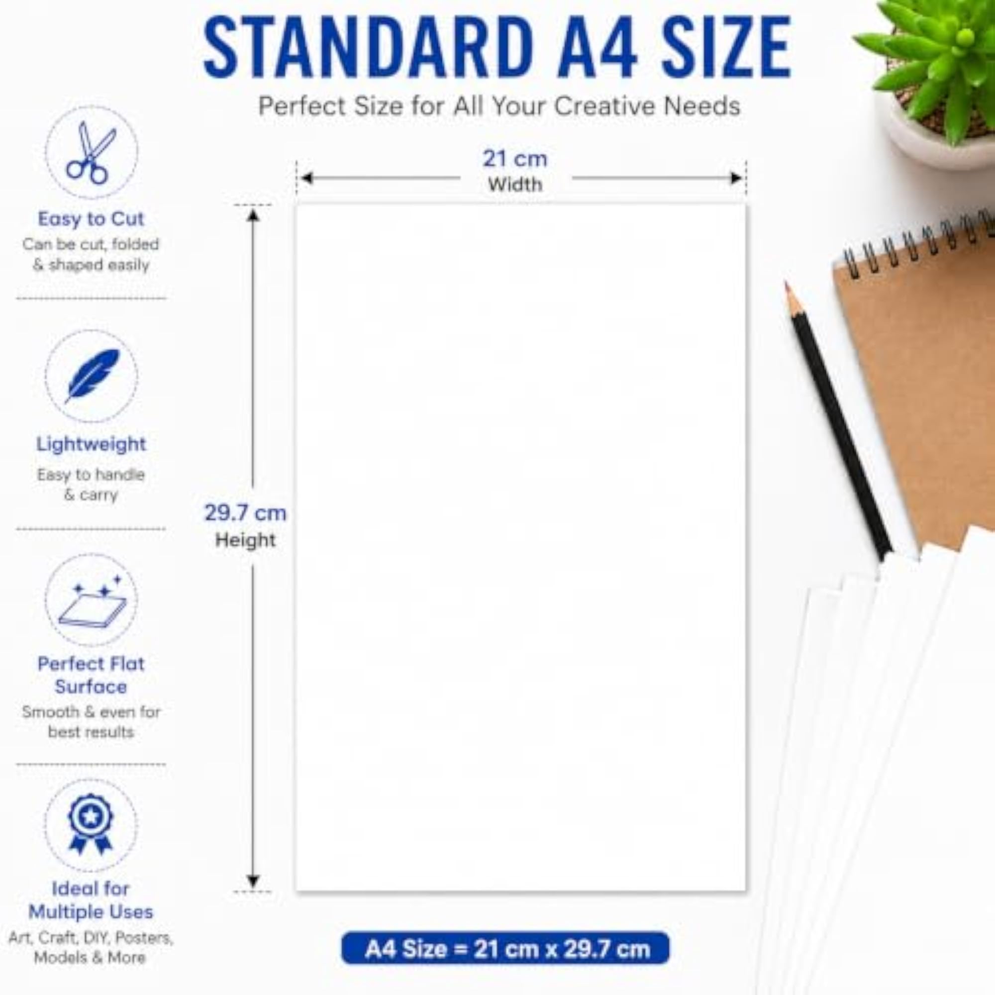Colour Mount Board 600 GSM Thick Cardstock Sheets
