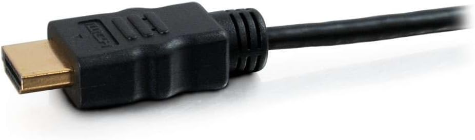 C2G 82005 2M High Speed HDMI Cable with Ethernet - 4K Ultra HD HDMI Lead Compatible with UHD 2160P HD Video, 1080P, 3D, Ethernet, Smart TV and Games Consoles. Xbox/PS4, Black