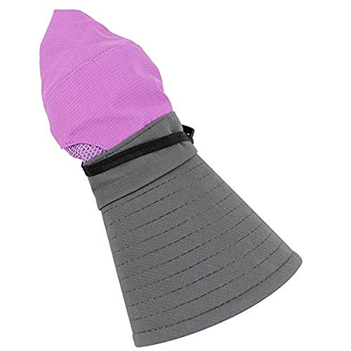 Duakrs Premium Outdoor UPF 50+ Wide Brim Sun Hat Waterproof UV Protection Bucket Mesh Boonie Hat Adjustable Fishing Cap for Men Women and Children … Purple - image 5