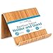 Sofia + Sam Bamboo Tablet Holder and Stand | Natural Wood | Works with iPad, Surface etc. | Cookbook Book E-readers Smartphones | Kitchen Table Top | Wire Organizer