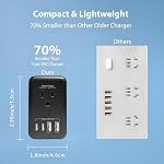 220V to 110V Converter Voltage Converter US to Europe Voltage Converter for Hair Dryer with 2 USB A and 2 USB C, European Travel Adapter Power Converter Adapter Combo from US to Italy UK AU..
