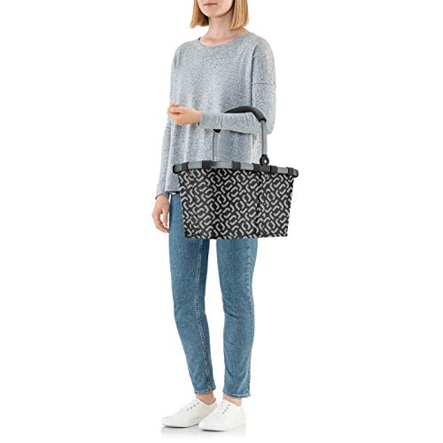 reisenthel carrybag in Signature Schwarz – Stabiler Einkaufskorb mit viel Stauraum und praktischer Innentasche… – Ansicht 3