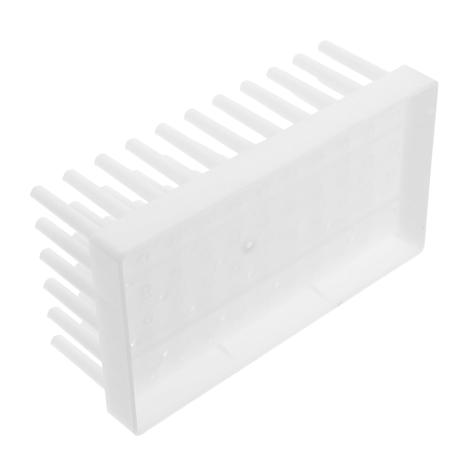 SOLUSTRE Chemistry Lab Test Tube Rack Plastic Tube Vial Holder Space-Saving Tube Organizer Lab Tube Rack