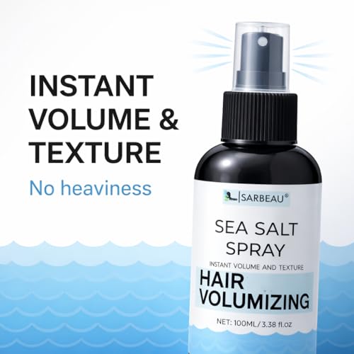 Image of Sea Salt Spray for Hair Styling and Volumizing | Texture Spray for Men & Women| Instant Volume & Natural Texture | Matte Finish, No Residue | Non-Sticky | Works on Straight, Wavy & Curly Hair (100ml) (1, 100ml)