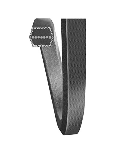 Carlisle CC81 Double Angle Checkmate V-Belt, Rubber, 0.69" Thick, 87.4" Length, 7/8" Width
