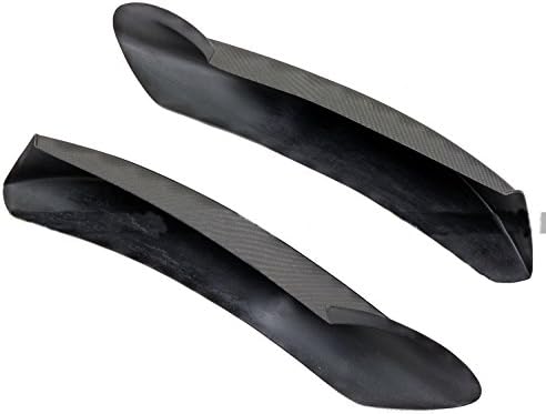 New Carbon Fiber Front Lip Spoiler 2PCS (Only for M-Tech Bumper) Compatible with BMW 3 Series E90 2009-2011 318i 320i 325i 330i 335i