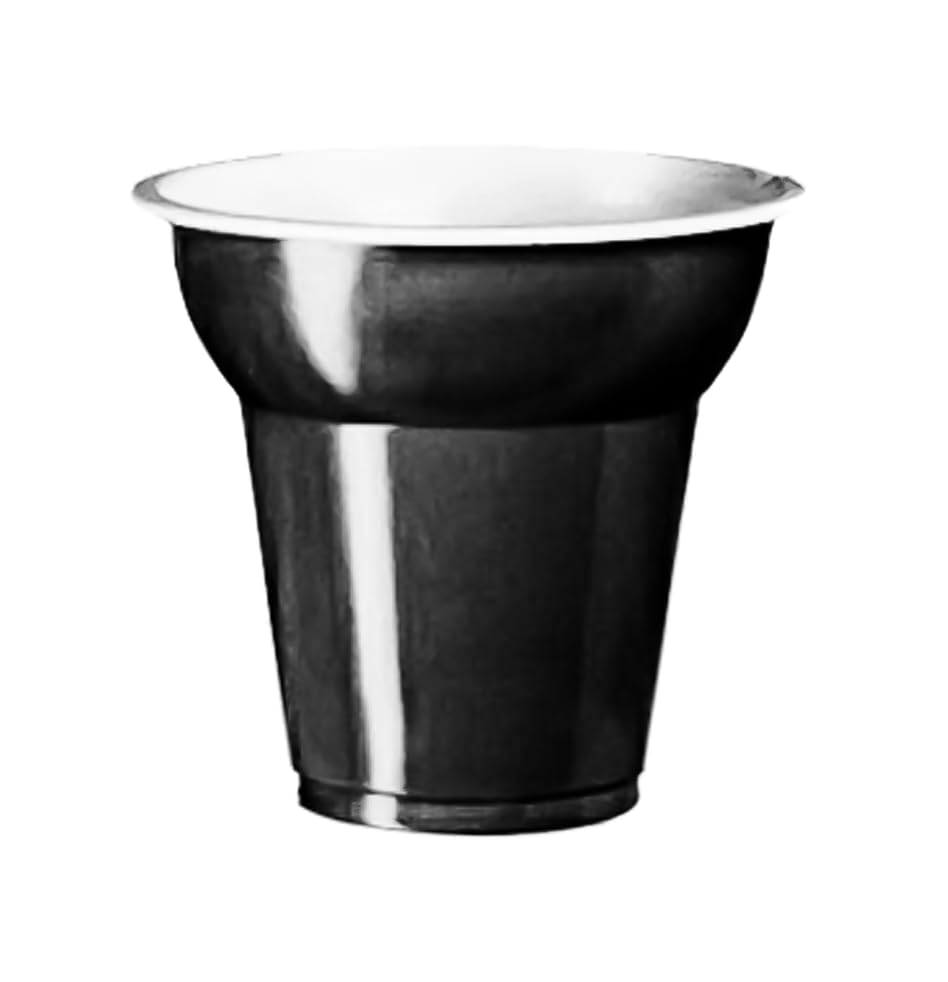 Samicash Bicchieri da Caffè, Colore Nero, Plastica, 80cc, Confezione da 50 Pezzi (2000)