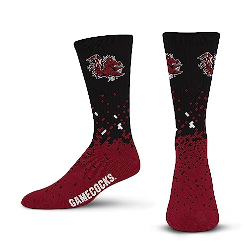 For Bare Feet NCAA SOUTH CAROLINA GAMECOCKS Spray Zone Crew Sock Team Color Large