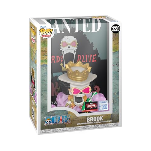 Funko Pop! Game Cover: One Piece - Brook - Wanted - Exclusivo de Amazon - Figura de Vinilo Coleccionable - Idea de Regalo - Mercancía Oficial - Juguetes para niños y Adultos
