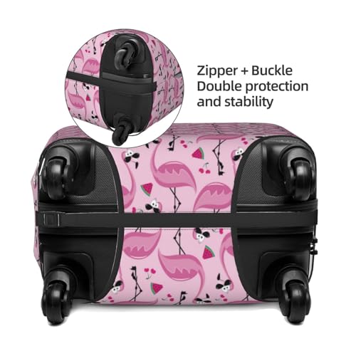 Luggage Covers - Suitcase Cover - Suitcase Covers For Luggage - Luggage Cover Protector Cute Watermelon Flamingo4
