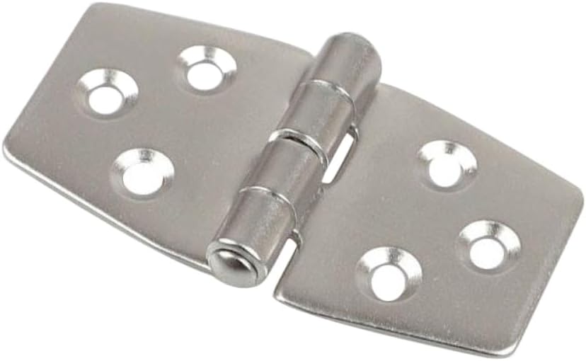 10Pcs 316 Stainless Steel Boat Hinge Strap for Deck Flush Mount Window Cabinet Door Marine Yacht RV Camper Compatible