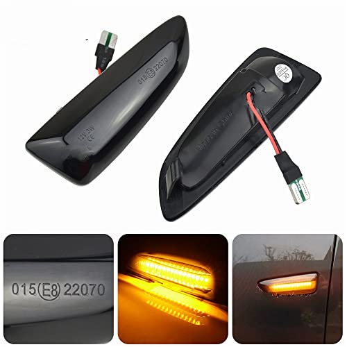 Intermitentes LED dinámicos de retrovisor para Buick Regal 2018 2019 con luces de posición 2