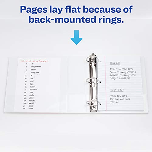 Avery Durable View 3 Ring Binder, 3 Inch Slant Rings, 4 White Binders (17030) #TOP7