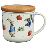 山加商店 ピーターラビット フルーツ&ベジタブル マグカップ コースター付 ストロベリー 日本製 ホワイト PR521-11C 350ml