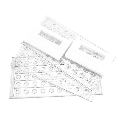 Karter Scientific 208U2 Plastic Test Tube Rack For 15/18 Mm Tubes, Holds 50, Detachable (Single) #TOP5