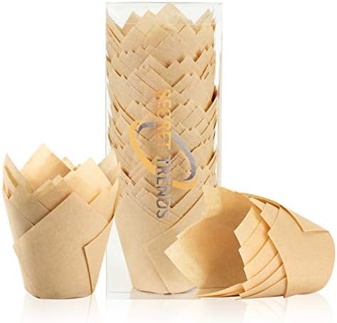 Tulip Cupcake Liners Baking Cups Parchment Paper Muffin Tin Cups Standard Size 100 Count