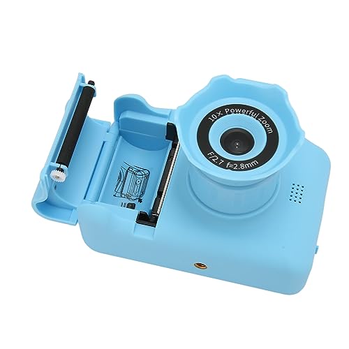 Câmera de Impressão Infantil, Câmera de Vídeo Infantil Multifuncional Pequena Com Efeito de Moldura
