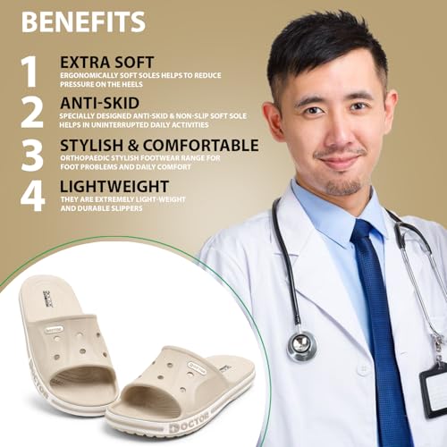 Image of Men EVA Slide Slippers | Lightweight Anti-Slip Casual Slides | Breathable Comfort Sandals for Indoor Outdoor Everyday Wear Walking Slippers