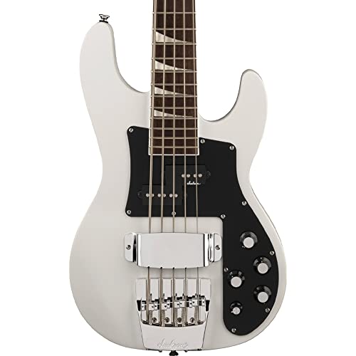 Jackson X Series Concert Bass CBXNT DX V LRL Snow White Bajo Eléctrico - Les Beatles, Paul McCartney, John Lennon, RIngo Starr, George Harrison Jackson X Series Concert Bass CBXNT DX V LRL Snow White Bajo Eléctrico