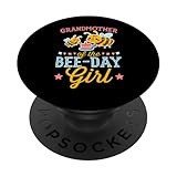 festa di compleanno a tema api della nonna della ragazza del giorno delle api popsockets popgrip adesivo