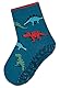 Sterntaler Baby Jungen Fliesen Socken Baby FLI Soft Dinos Strümpfe meliert - Fliesen Rutsch Socken Baby - mit Dinos und Vollplüsch - tintenblau, 18
