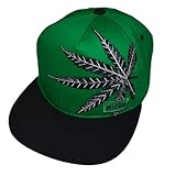 Popfizzy Men’s Weed Hat, Pot Leaf Hats, Marijuana Mesh Snapback Cap, Cannabis Baseball Caps, Weed Gifts for Stoners
