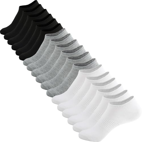 AURUZA 9 Pairs No Show Socks Womens Low Cut Running Athletic Fashion Ankle Sock For Women Invisible Liner Socks
