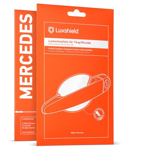 Luxshield Auto Türgriff Schutzfolie Griffmulde für Mercedes Benz C-Klasse Coupé C205 I 2015-2023 - Kratzschutz, Lackschutzfolie - Transparent glänzend Luxshield Auto Türgriff Schutzfolie Griffmulde für Mercedes Benz C-Klasse Coupé C205 I 2015-2023 - Kratzschutz, Lackschutzfolie - Transparent glänzend