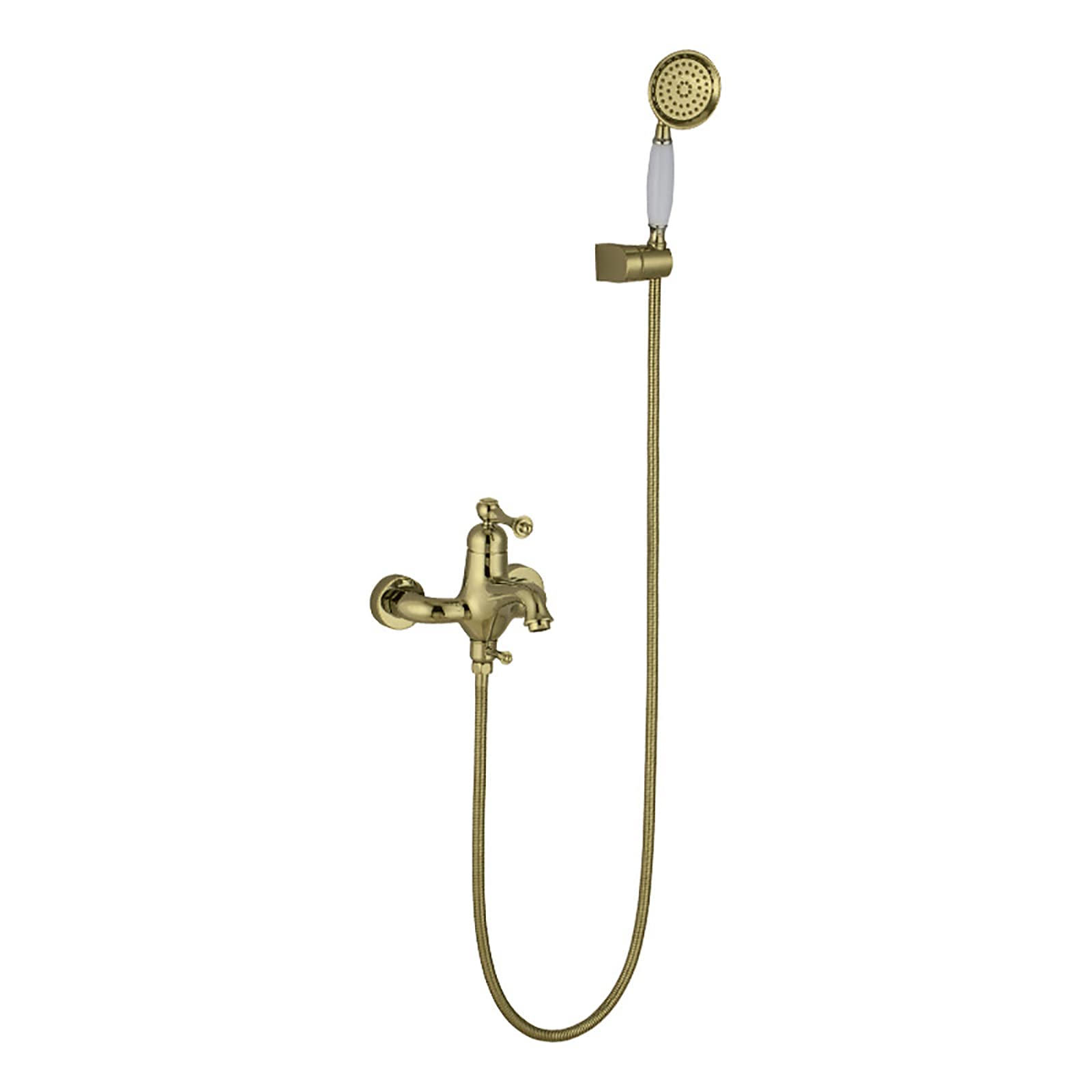 GLJTUO Bathtub Faucet with Handheld Shower, Tub Faucet Wall Mounted Tub Tap Brass Tub Filler Faucet Single Handle Filler Mixer Tap with 1.5M Shower Hose,Chrome,Bronze Bronze