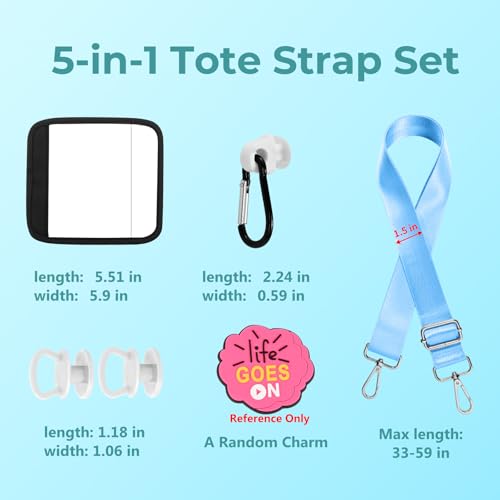 Image of Strap Wrap Clips Buttons Charm Accessories for Bogg Bag
