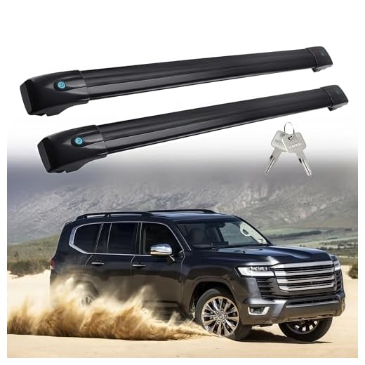 Black Cross Bars for Toyota Land Cruiser