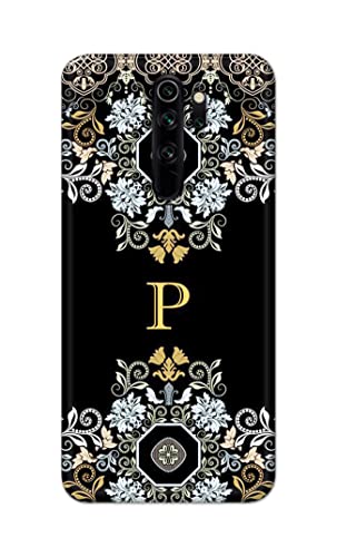 Image of Printed Hard Back Cover Case for Mi Redmi Note 8 Pro Back Cover (Alphabet P) -1803