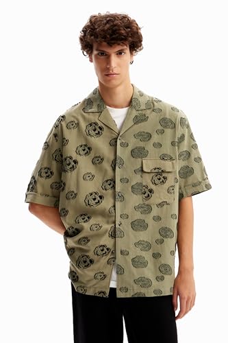 T-shirt Desigual Cam_Ben pour homme en coton blanc à motif graphique moderne