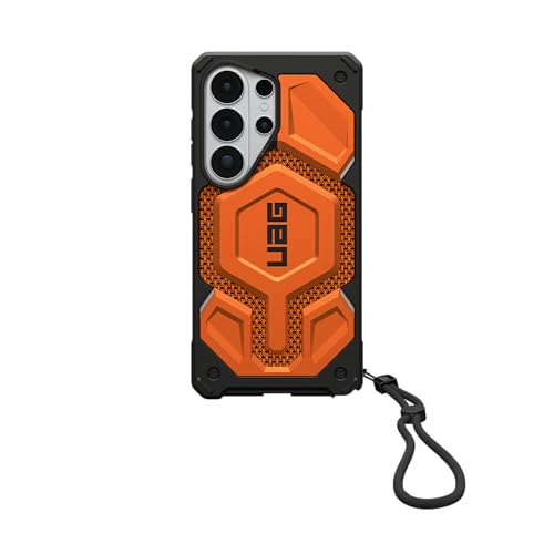 URBAN ARMOR GEAR UAG for Samsung Galaxy S26 Ultra Monarch Pro Case Bundle with Wrist Paracord Lanyard, Kevlar Burnt Orange