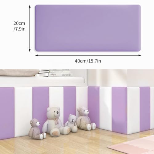 Pegatinas de pared autoadhesivas y paneles de pared 3D con acolchado suave anticolisión 4