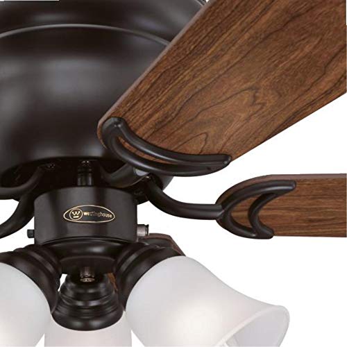 Image of Westinghouse Contempra Trio Ceiling Fan with Light, 42 in Oil Rubbed Bronze