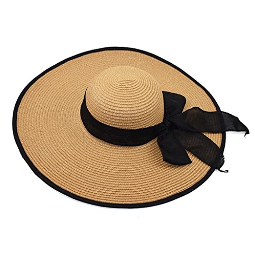 Chapeau de plage anti-UV pliable pour femme style bohème chic