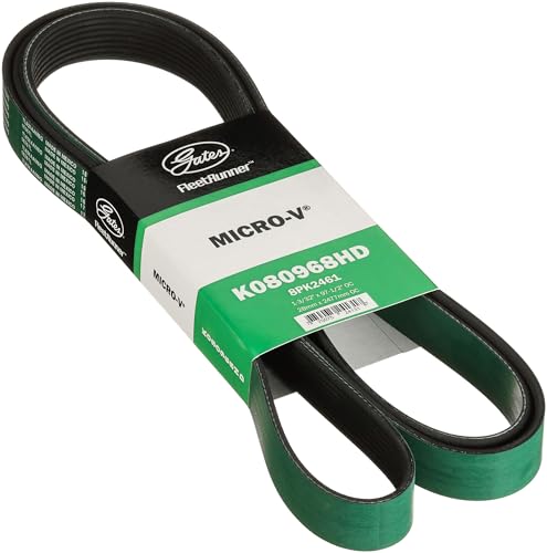 Gates K080968HD FleetRunner Micro-V Serpentine Drive Belt, Green by Gates - Used condition - US$32.22