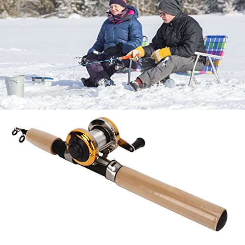 SPYMINNPOO Ice Fishing Rod, Portable Fishing Gear Set with Jigs for Saltwater Freshwater Fishing, Complete Kit Includes Floats Sinkers Reel for Winter Angling - Image 7