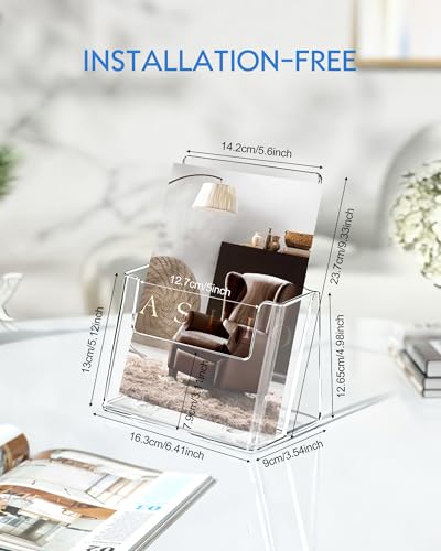 Support de brochure transparent pour organiser vos documents de bureau